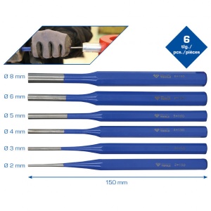 Set de dornuri, 2-8 mm, 6 piese, Brilliant Tools BT085006 - Img 2