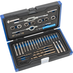 Set de tăiere filet, HSS-G M2 / HSS-E Cobalt 5%, 41 buc, M3-12, Condor 39660 - Img 2