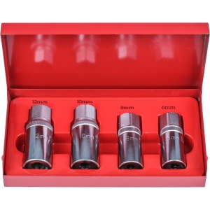 Set extractoare pentru suruburi 6-12 mm, act. 1/2", 4 piese, Condor 174 - Img 1