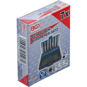 Set extractoare pentru suruburi cu cap Torx T-Star T10-T40, 7piese, BGS 5284 - Img 6