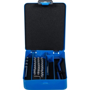Set Helicoil pentru reparatii filete M6x1.00, 29 piese, BGS 1953