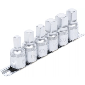 Set patrate de baie pentru busoane 8-14 mm, actionare 1/2'', 6 piese, BGS 1016