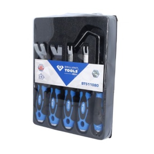 Set pentru indepartarea si taierea clipsurilor, 5 piese, Brilliant Tools BT511080 - Img 2