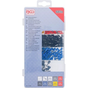 Set pini terminali pentru cabluri electrice, 50x0.5mm, -0.75, 50x100x1.0mm, 250x1.5mm-2.5mm, 150x50x41.0mm, 25x6.0mm, 10x10.0mm, BGS 14120 - Img 3