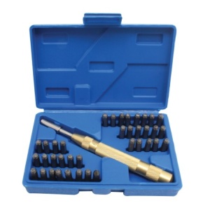 Set poansoane numere / litere - 38 piese, Satra S-ANL38