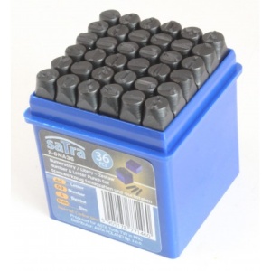 Set poansoane numere și litere 6mm x 36 buc, Satra S-6NA36 - Img 2