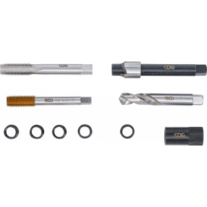 Set reparaţie filet scurgere ulei, pentru bai de ulei din aluminiu, M12 x 1,75 mm, BGS 74243 - Img 6
