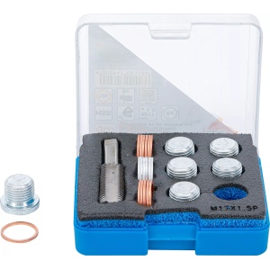 Set reparaţie pentru filet baie scurgere ulei, M17 x 1,5 mm, BGS 158 - Img 1