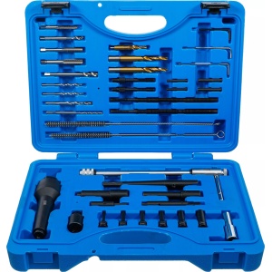 Set scule extractoare pentru bujii incandescente şi reparatii filete, M10 x 1 - M8 x 1.0, 41 piese, BGS 9565 - Img 1