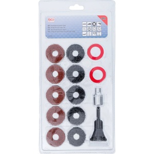 Set şlefuitor pentru prezoane, bolţuri si piuliţe de roţi, 14 piese, BGS 9736 - Img 7