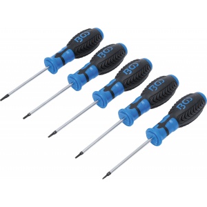 Set şurubelniţe Profil Torx cu gaura T6 - T10, 5 piese, BGS 6826