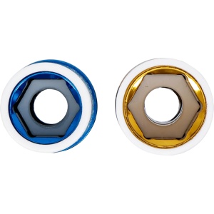 Set tubulare de impact 17 - 19 mm cu protectie pentru jante din aliaj, antrenare 1/2", 2 piese , BGS 90107 - Img 2