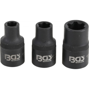 Set tubulare profil Ribe M6S, M8S, M12S pentru Renault si Nissan, 3 piese, BGS 9336