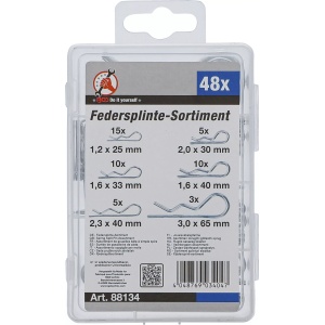 Sortiment splinturi elastice | Ø 1,2 - 3,0 mm | 48 piese, BGS DIY 88134 - Img 3