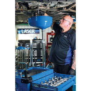 Statie mobila pentru service ulei - capacitate 70 litri, Laser 9127 - Img 2