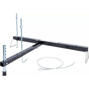 Suport traversa de motor reglabil 1000-1550 mm cu 3 puncte de sprijin, sarcina max. 315 Kg, BGS 8515 - Img 3