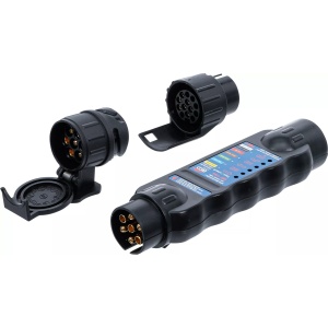Tester pentru priza de remorca , 7 sau 13 pini, 12V, BGS 2171 - Img 3
