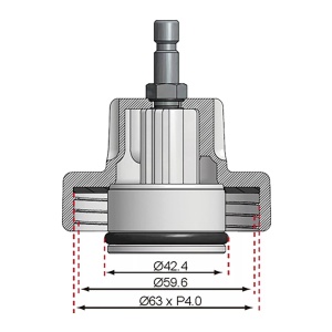 Adaptor nr. 13 din trusa 8027/8098 pentru verificare pierderi in sistemul de racire la Mercedes M, C, E, S Klass si alte modele, BGS 8027-13 - Img 4