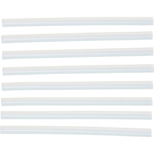 Baghete din plastic transparent Ø 11 mm pentru pistol de lipit, lungime 200 mm , 8 piese, BGS DIY 80857