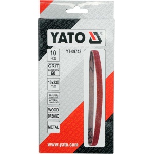 Banda abraziva continua P60, 10x330mm, 10 buc., Yato YT-09743 - Img 3