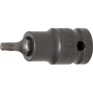 Bit de impact Torx T27, lungime 55mm, antrenare cu tubulara 1/2", BGS 5367