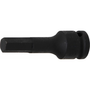 Bit Imbus de impact 12 mm, lungime 75mm, antrenare cu tubulara 1/2", BGS 5481-M12