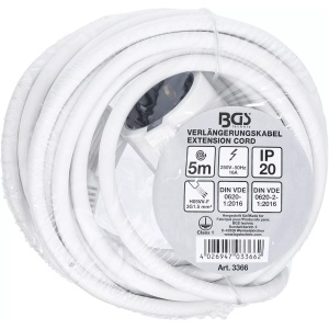 Cablu prelungitor 5 m, 3 x 1,5 mm², BGS 3366 - Img 3