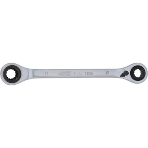 Chei inelare clichet duble comutabilă 4-in-1 / 8 x 10 - 9 x 11 mm, BGS 74719 - Img 3
