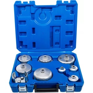 Chei pentru filtre de ulei, Toyota, Lexus, Kia, Hyundai, Audi, BMW, Ford, Mazda, Volkswagen, Porche, Mercedes-Benz, V6, V8, Ø 27 - 88,8 mm, 9 piese, BGS 8667