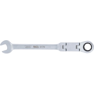 Cheie combinata cu clichet 18 mm dublu articulata, BGS 6178 - Img 2