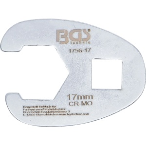 Cheie decupata 17 mm tip Crowfoot, antrenare 3/8", BGS 1756-17 - Img 2