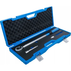 Cheie dinamometrica 40 - 220 Nm, antrenare 1/2", adaptor de la 1/2" la 3/8" + prelungitor 125 mm, 3 piese, BGS 2837 - Img 3