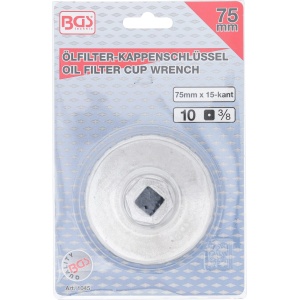 Cheie pentru filtru de ulei 75mmxP15, BGS 1045 - Img 3