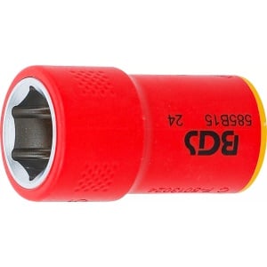 Cheie soclu VDE, hexagonală 15 mm cu actionare 10 mm (3/8", BGS 35875 - Img 1