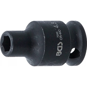 Cheie tubulară de impact, 6 colțuri, 6,3 mm (1/4"), 4,5 mm, B-7295 - Img 1
