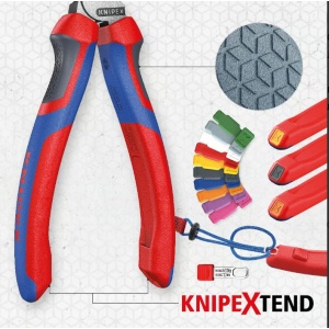 Cleste patent combinat vopsit negru cu manşoane multicomponent, lungime 180 mm, Knipex 302180 - Img 5