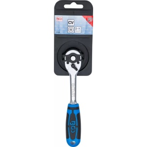 Clichet reversibil cu dantura fina, antrenare 6,3 mm (1/4"), BGS 680 - Img 3