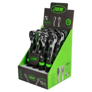 Clicket reversibil cu patrat de actionare 3/8', JBM 54023 - Img 3