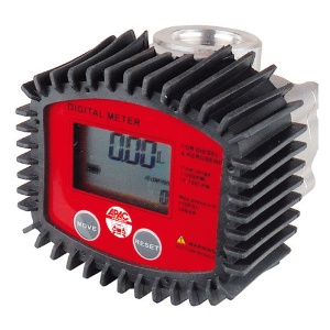 Contor pentru motorina cu debit 10-100litri/min. diametru intrare/iesire 3/4'', presiune maxima de lucru 30bari, greutate 0.8Kg, Apac 1770.DG