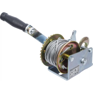Dispozitiv de tras cu cablu de otel, diametru fir 4.2 mm, lungime 8 m, sarcina max. 270 kg, BGS 3485 - Img 2