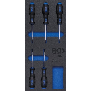 Echipare pentru dulap 1/3, surubelnite torx, T6-T10, BGS 4076
