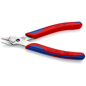 Electronic Super Knips® XL Sfic de precizie Ø 0,2 – 2,1 mm, manşoane multicomponent, lungime 140 mm, Knipex 7803140 - Img 3