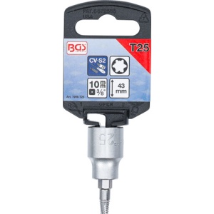 Extractor de şuruburi pentru profil Torx T25, acţionare1/4", BGS 7098-T25 - Img 2