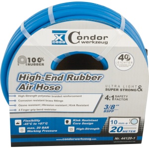 Furtun DL ø10mmx20m, cauciuc solid high-end, fără cuplare, Condor 44120-1 - Img 3
