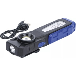 Lampa de atelier COB-LED cu magnet si cârlig, rabatabila, BGS 70051 - Img 2