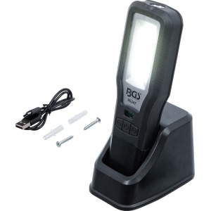 Lampa de lucru COB-LED, rabatabila, cu staţie de incarcare, BGS 85347