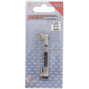 Lera pentru filete, 24 lame, 0.25-6.00 mm, BGS 3067 - Img 4