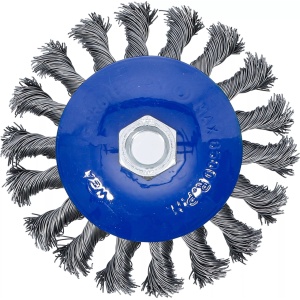 Perie de sarma rotativa pentru flex diametru 115mm, filet interior M14x2, BGS 3981 - Img 4