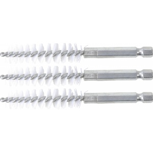 Perii nylon 13 mm, 6,3 mm (1/4") 3 piese, BGS 3078-13-N
