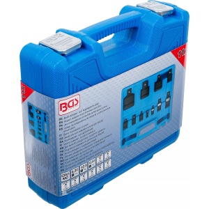 Set adaptoare de impact 1/4''-3/8'', 3/8''-1/2'', 1/2''-3/4'', 3/4''-1" + 3 articulatii cardanice de impact 1/4'', 3/8'', 1/2'', 11 piese, BGS 25140 - Img 6